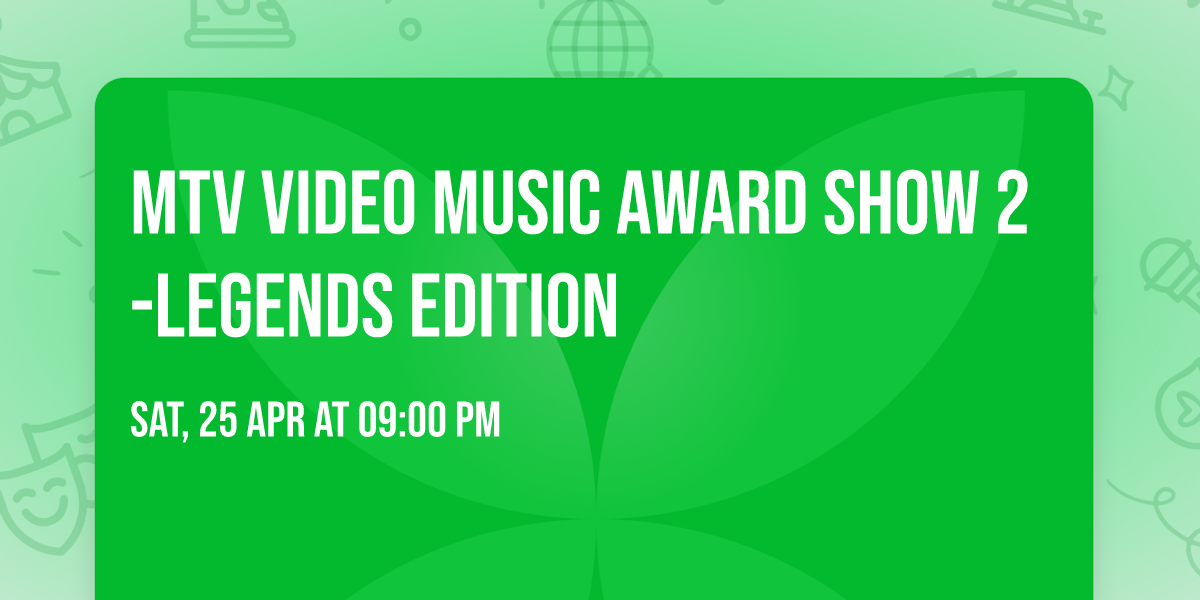 MTV VIDEO MUSIC AWARD SHOW 2-LEGENDS EDITION