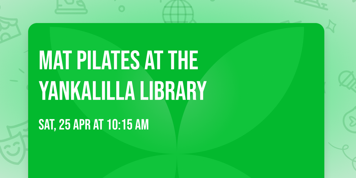 Mat Pilates at the Yankalilla Library