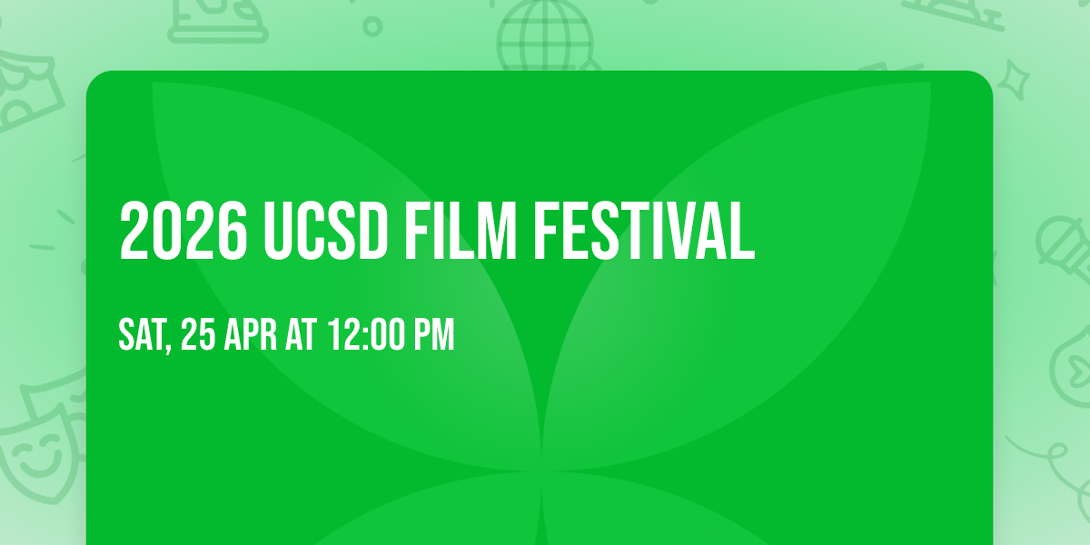 2026 UCSD Film Festival