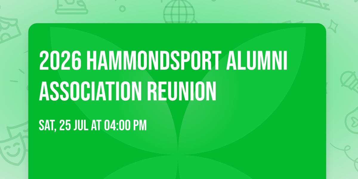 2026 Hammondsport Alumni Association Reunion