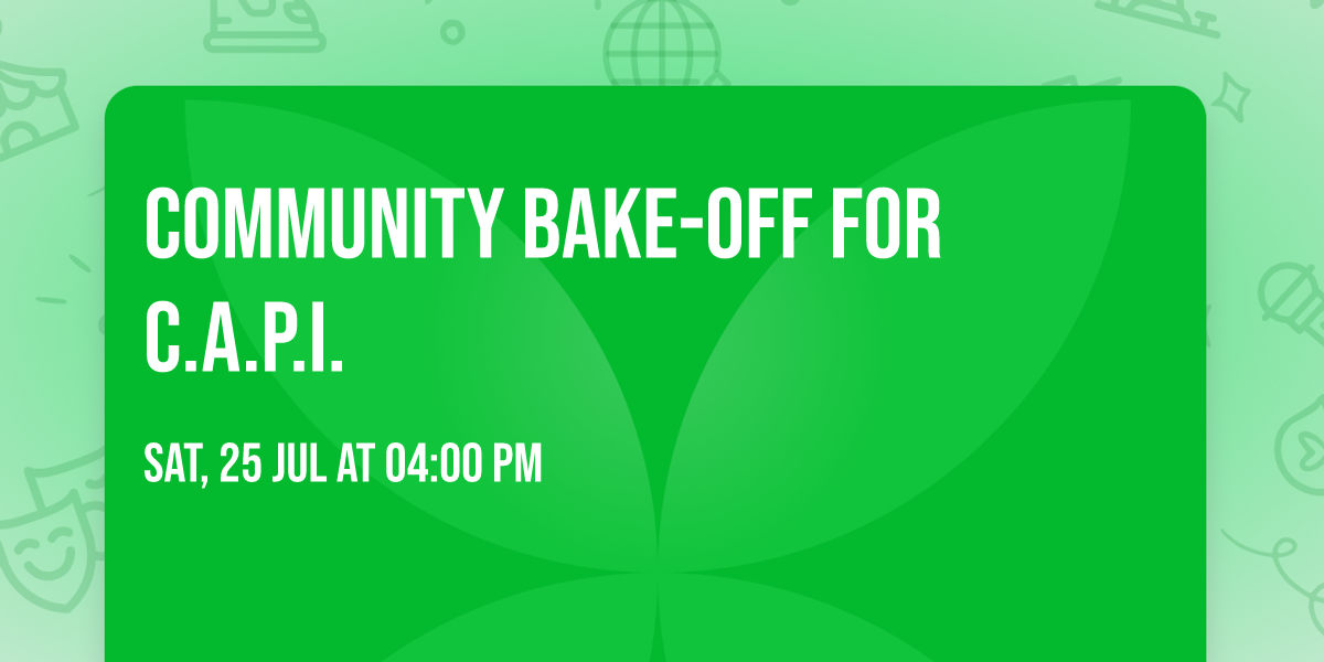Community Bake-Off for C.A.P.I.