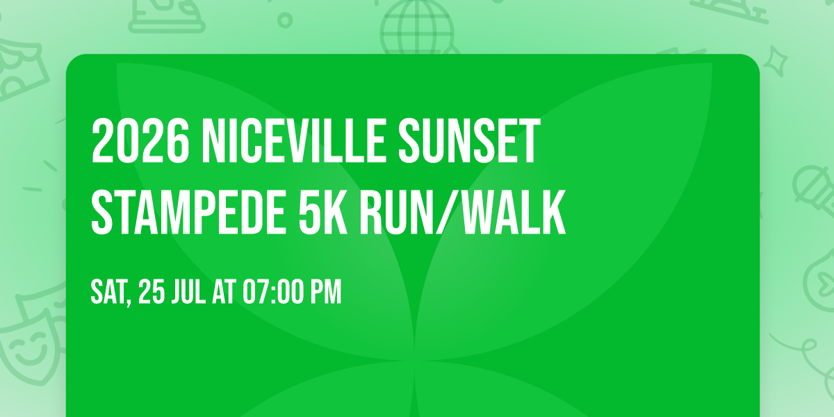 2026 Niceville Sunset Stampede 5k run\/walk