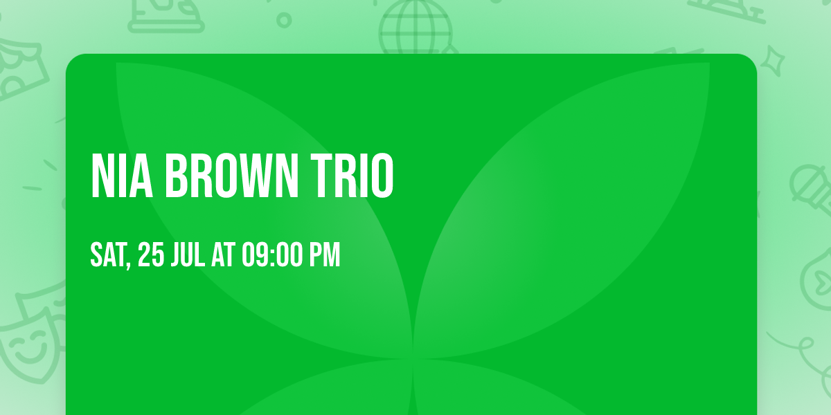 Nia Brown trio