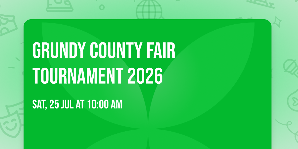 Grundy county fair tournament 2026
