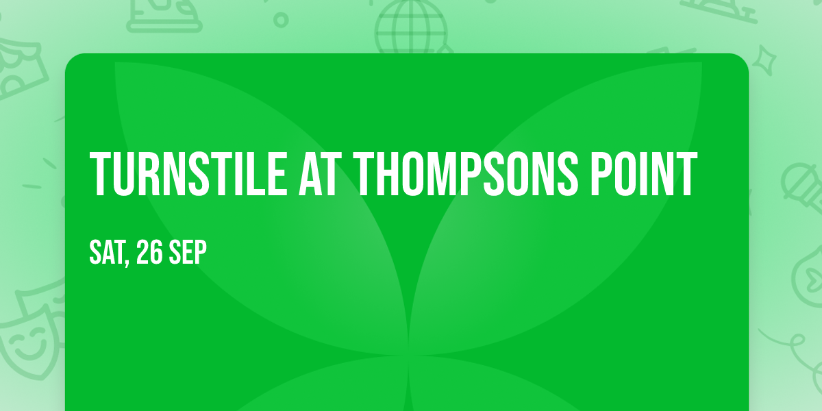 Turnstile at Thompsons Point