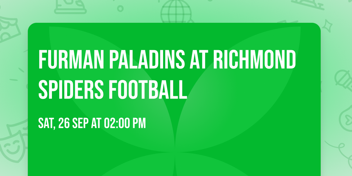 Furman Paladins at Richmond Spiders Football