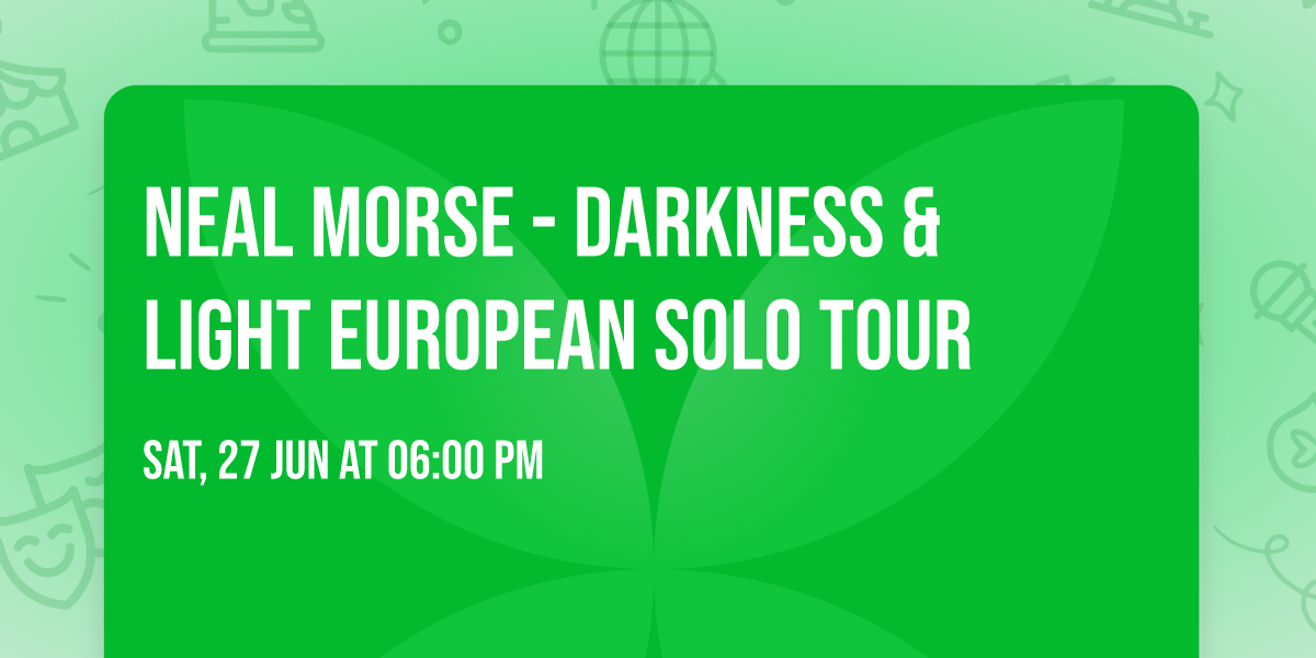 Neal Morse - Darkness & Light European Solo Tour