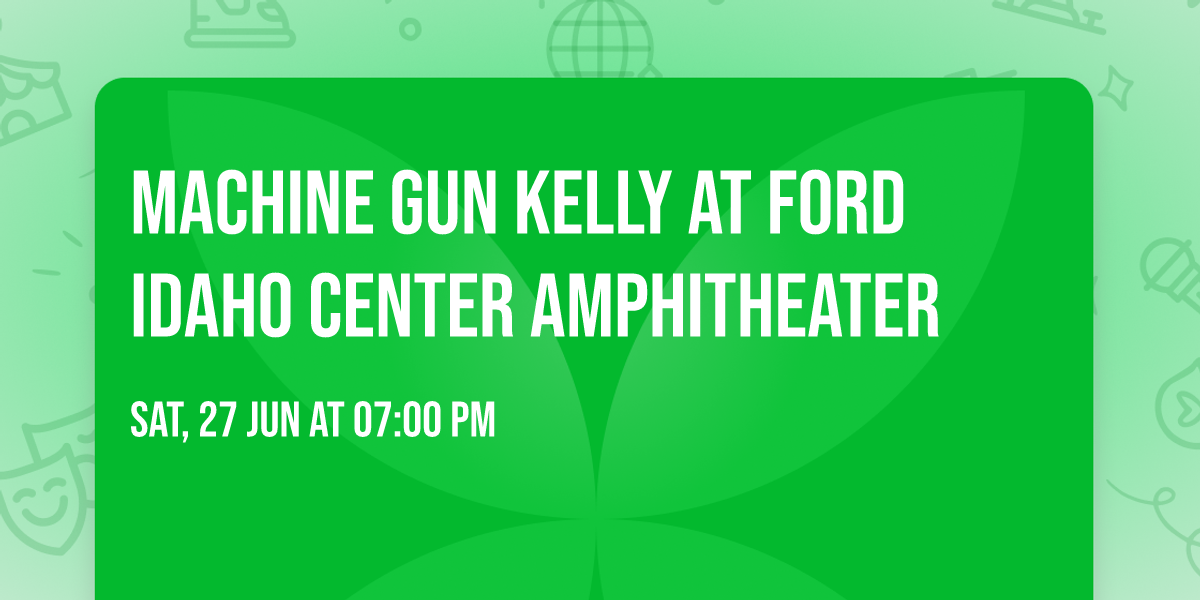 Machine Gun Kelly at Ford Idaho Center Amphitheater