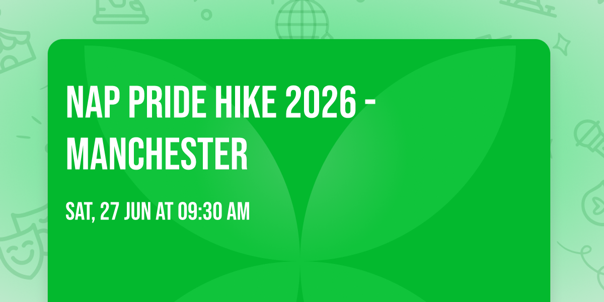 NAP Pride Hike 2026 - Manchester