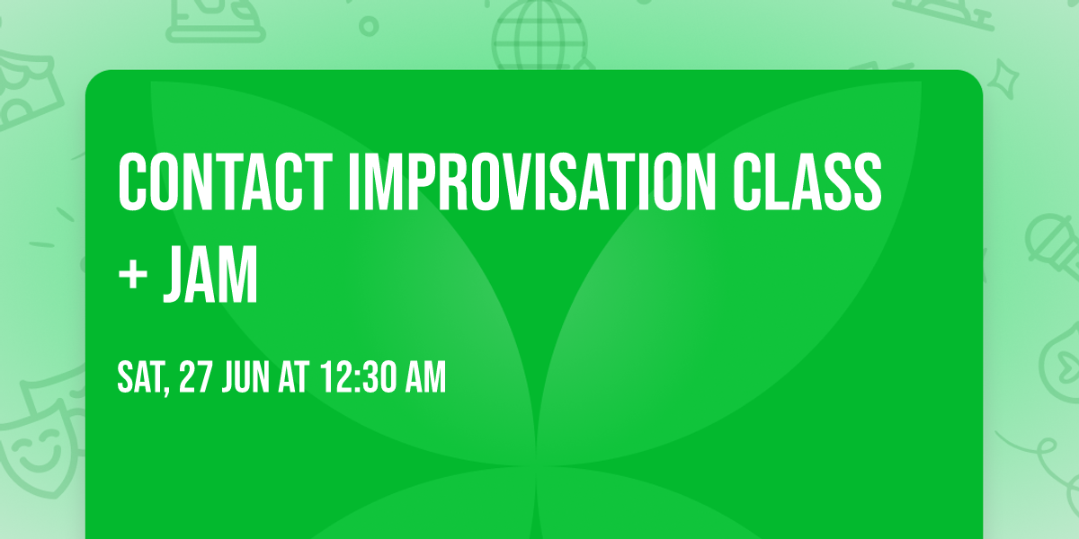 Contact Improvisation Class + Jam