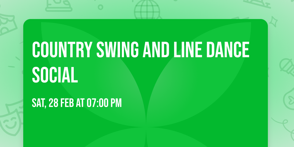 Country Swing and Line Dance Social 