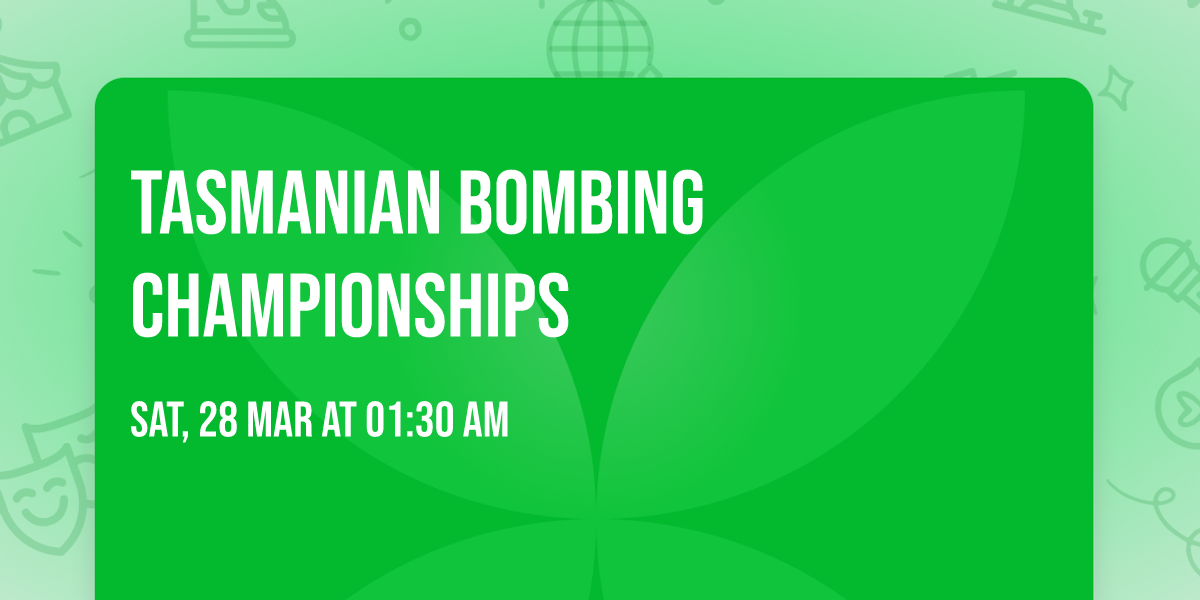 Tasmanian Bombing Championships 