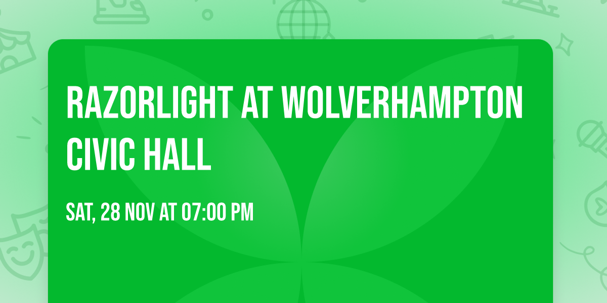 Razorlight at Wolverhampton Civic Hall