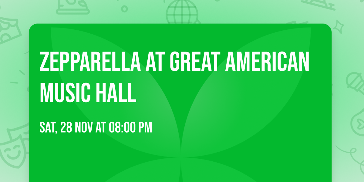 Zepparella at Great American Music Hall