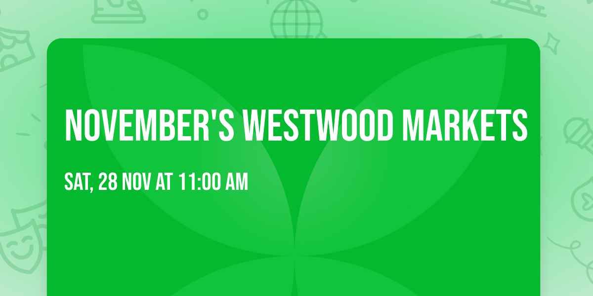 November's Westwood Markets 
