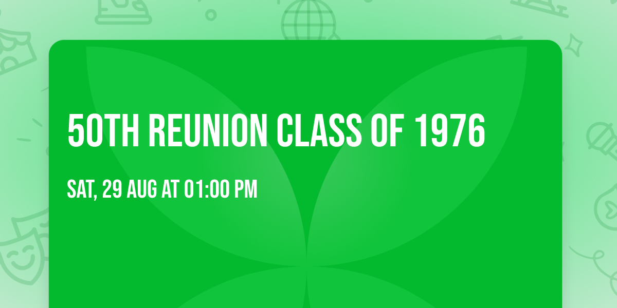 50th Reunion Class of 1976