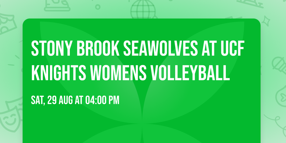 Stony Brook Seawolves at UCF Knights Womens Volleyball
