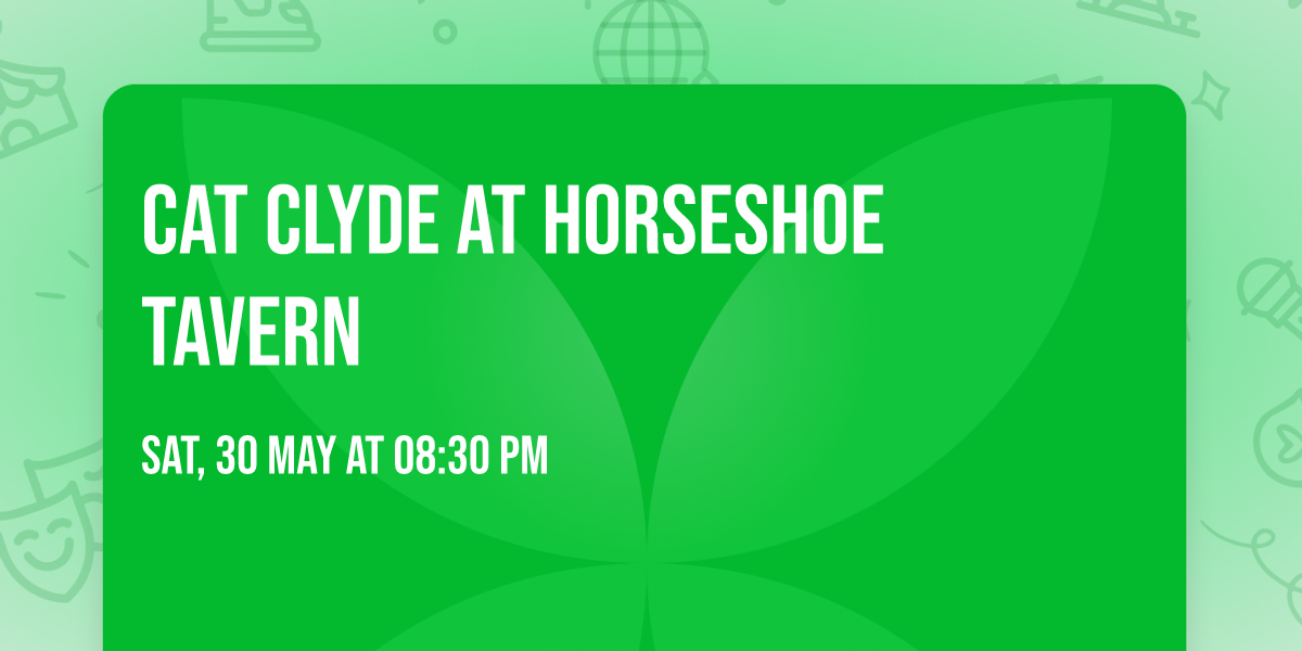 Cat Clyde at Horseshoe Tavern