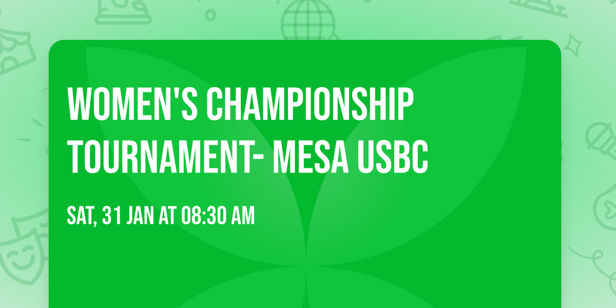 Women's Championship Tournament- Mesa USBC