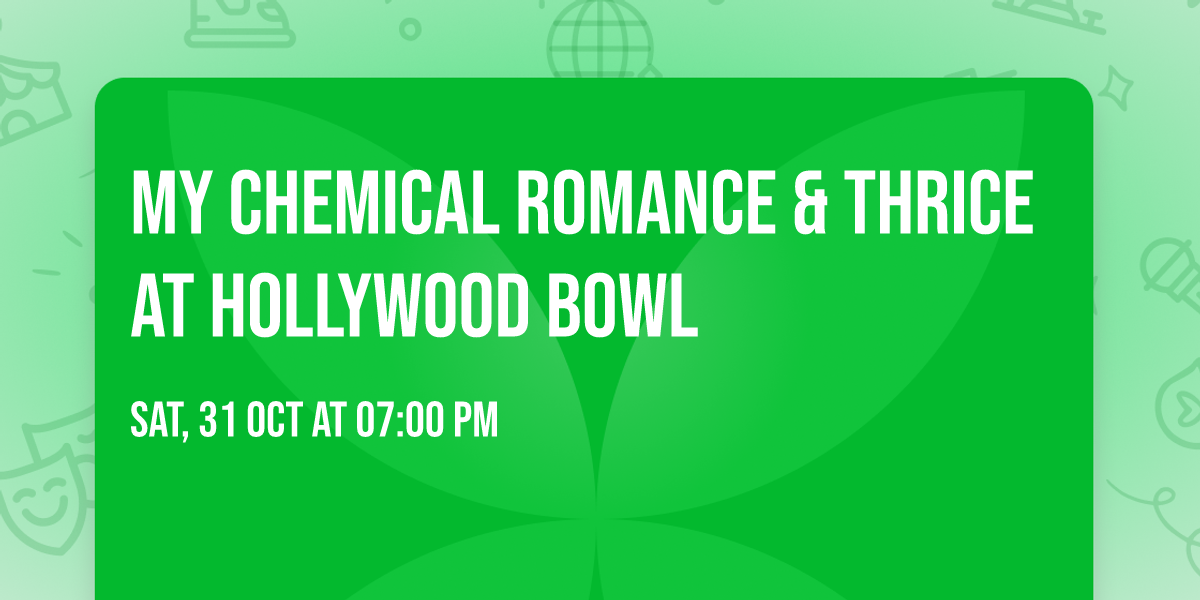 My Chemical Romance & Thrice at Hollywood Bowl