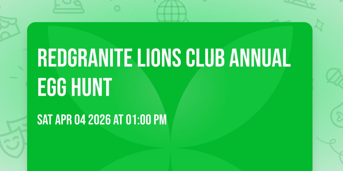 Redgranite Lions Club Annual Egg Hunt