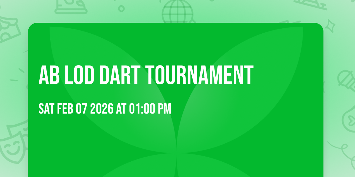 AB LOD Dart Tournament