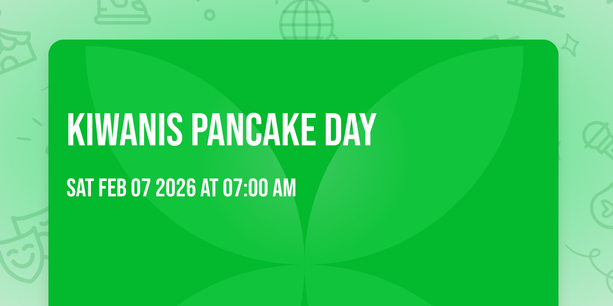 Kiwanis Pancake Day