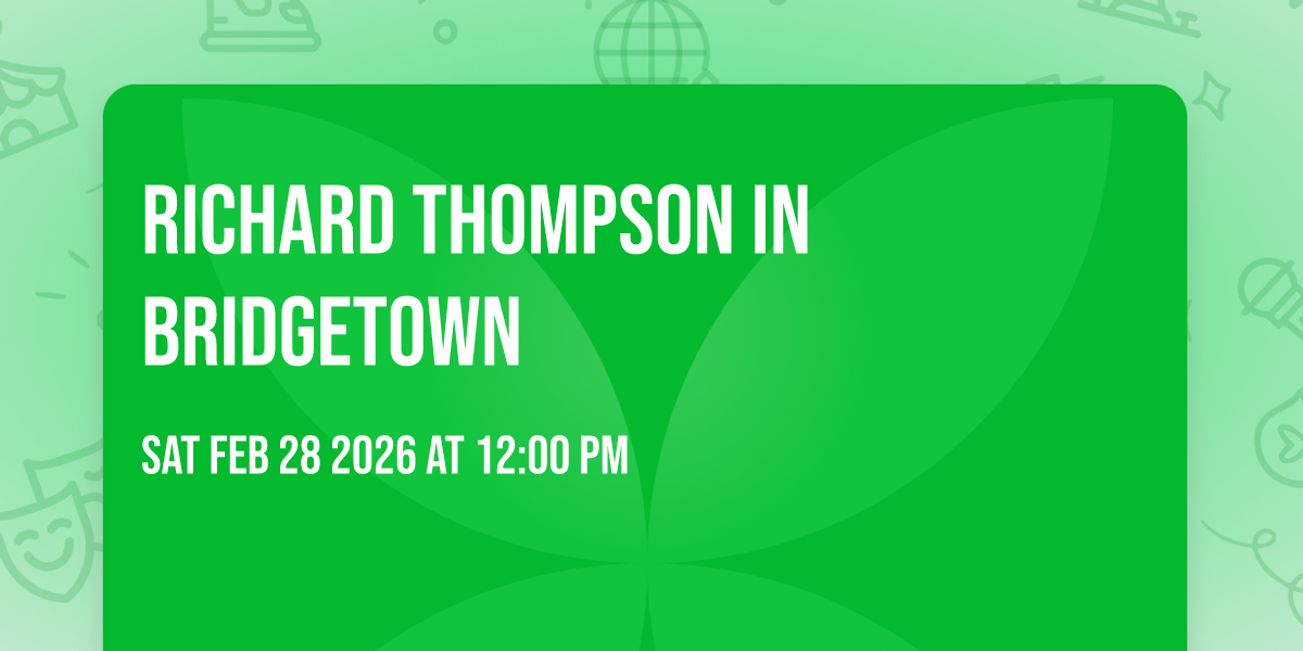 Richard Thompson in Bridgetown