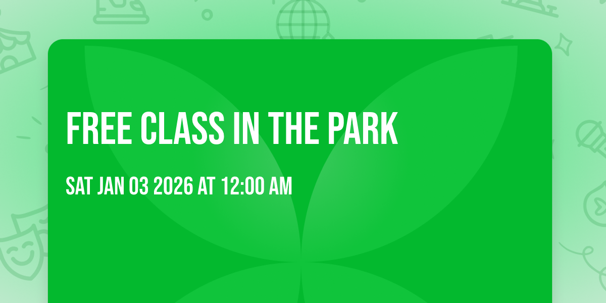 FREE CLASS IN THE PARK
