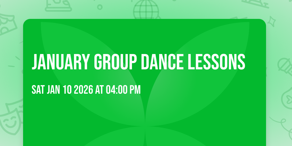 January Group Dance Lessons