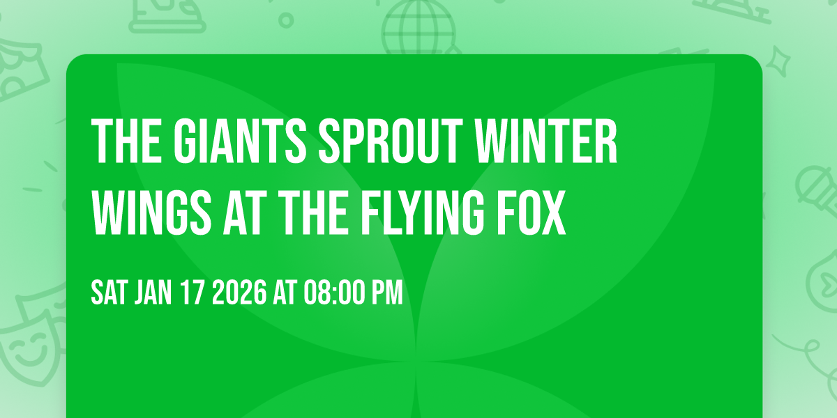 The Giants Sprout Winter Wings at The Flying Fox 