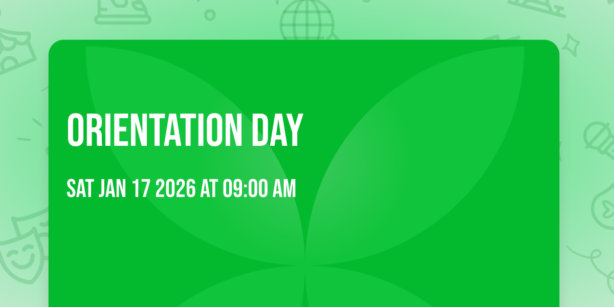 Orientation Day