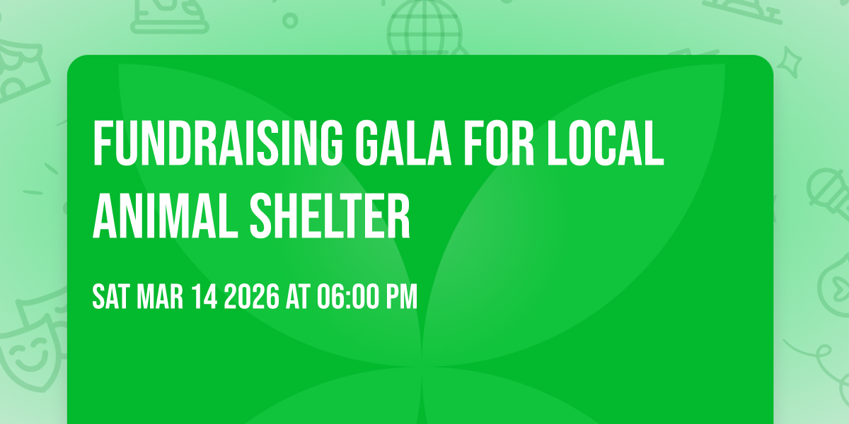 Fundraising Gala for Local Animal Shelter