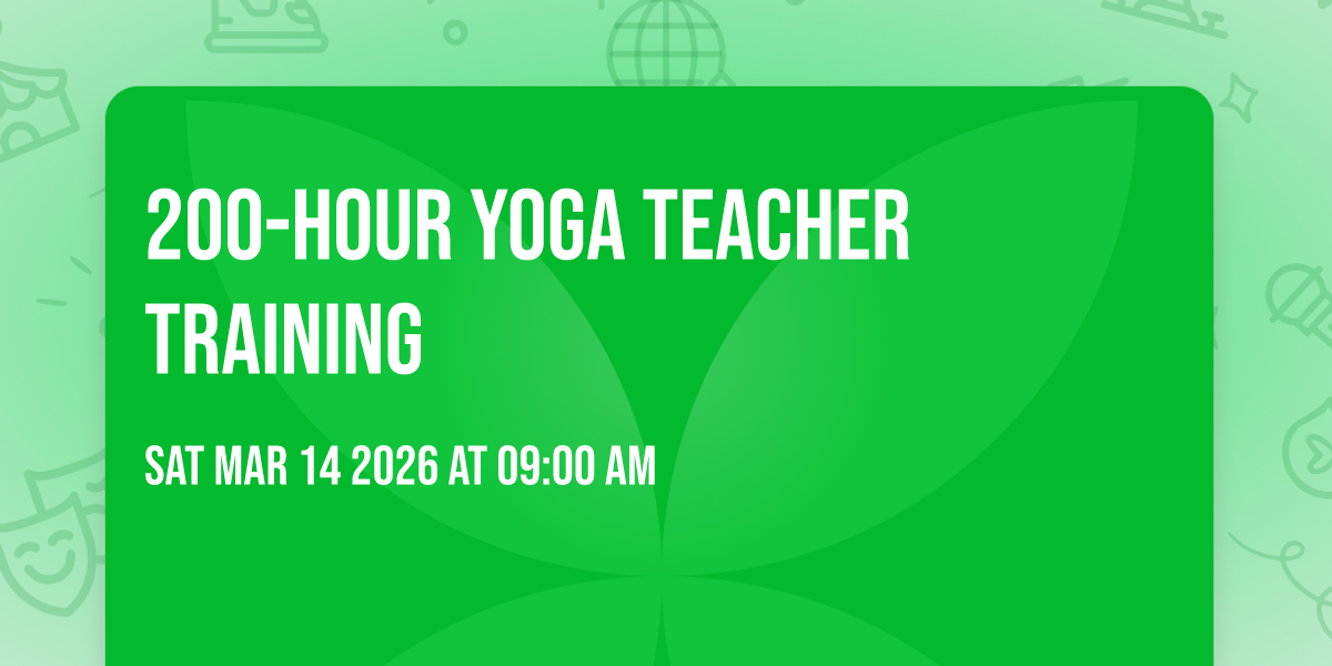 200-Hour Yoga Teacher Training
