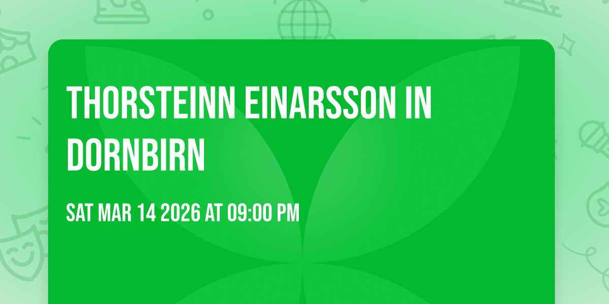 Thorsteinn Einarsson in Dornbirn