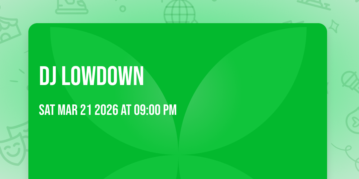 DJ LOWDOWN