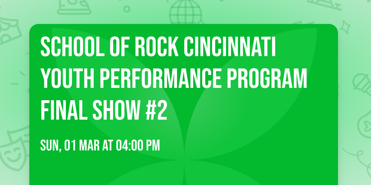 School of Rock Cincinnati Youth Performance Program Final Show #2