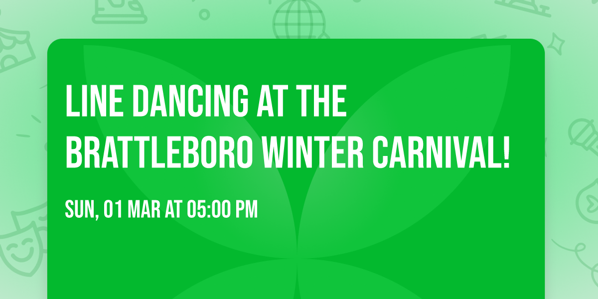 Line Dancing at The Brattleboro Winter Carnival!
