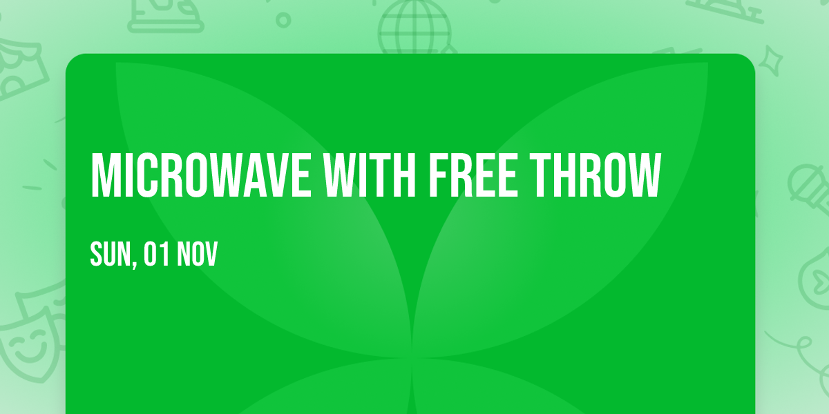 Microwave with Free Throw