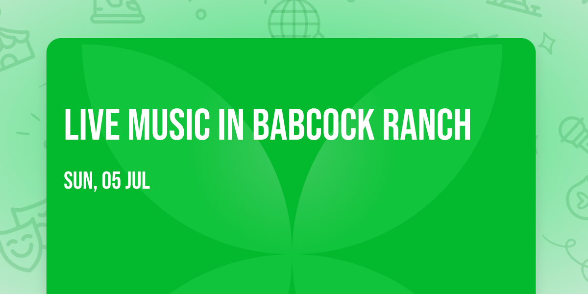 Live Music in Babcock Ranch \ud83c\udfb6