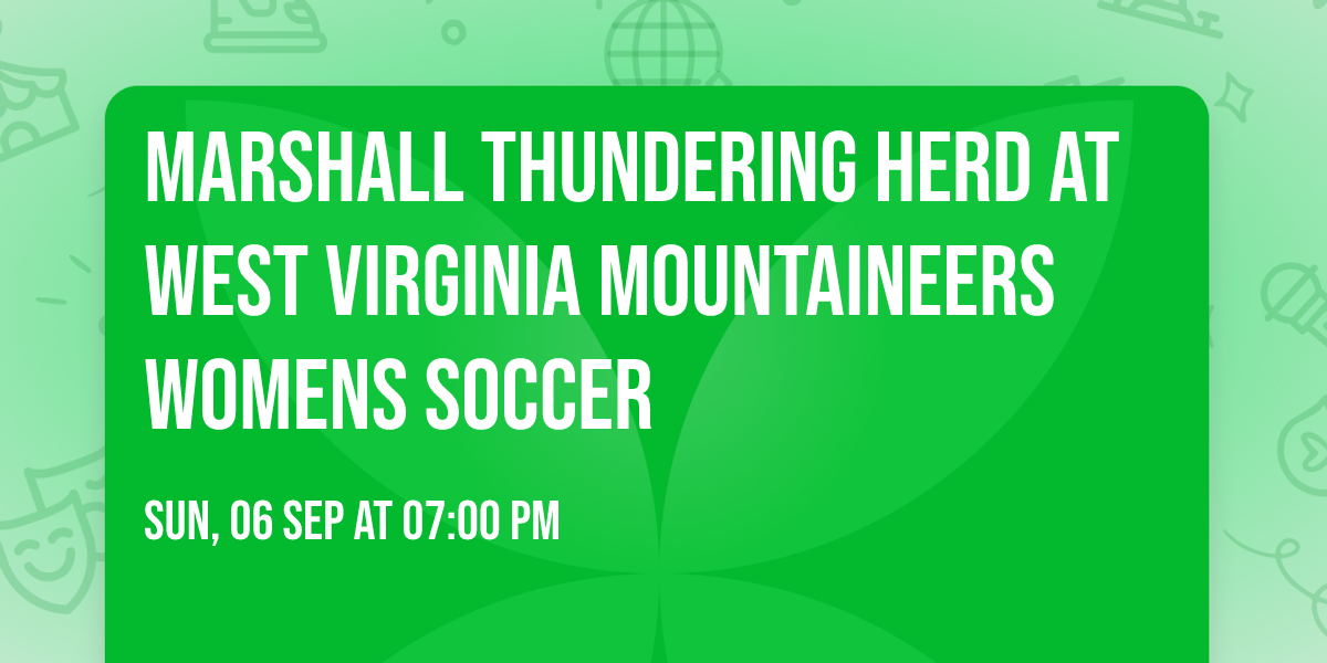 Marshall Thundering Herd at West Virginia Mountaineers Womens Soccer