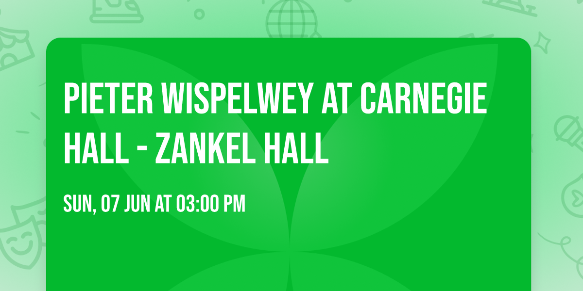 Pieter Wispelwey at Carnegie Hall - Zankel Hall