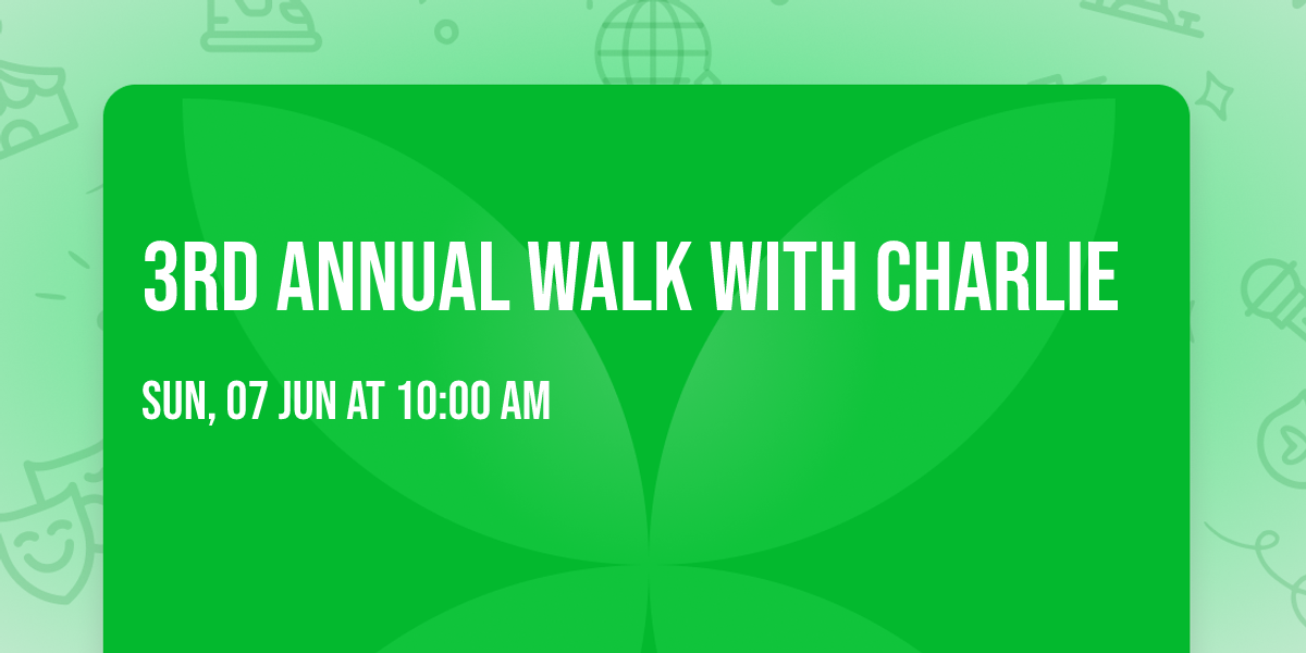 3rd Annual Walk With Charlie