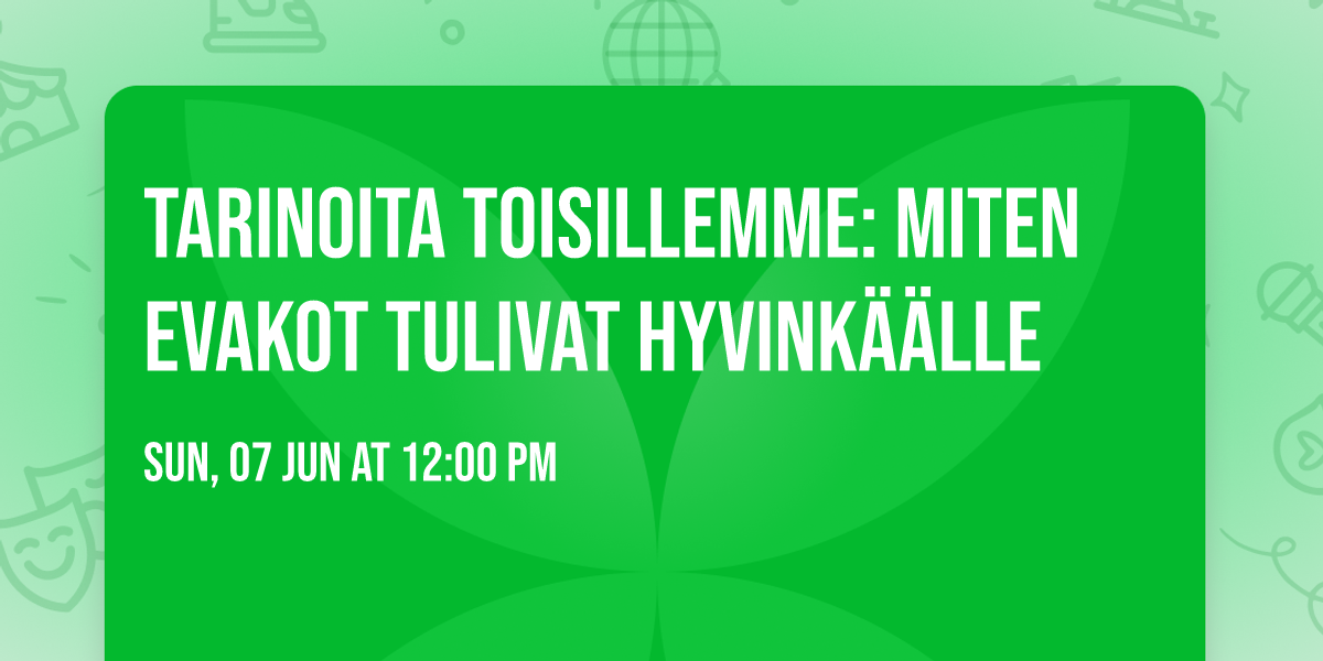 Tarinoita toisillemme: Miten evakot tulivat Hyvink\u00e4\u00e4lle