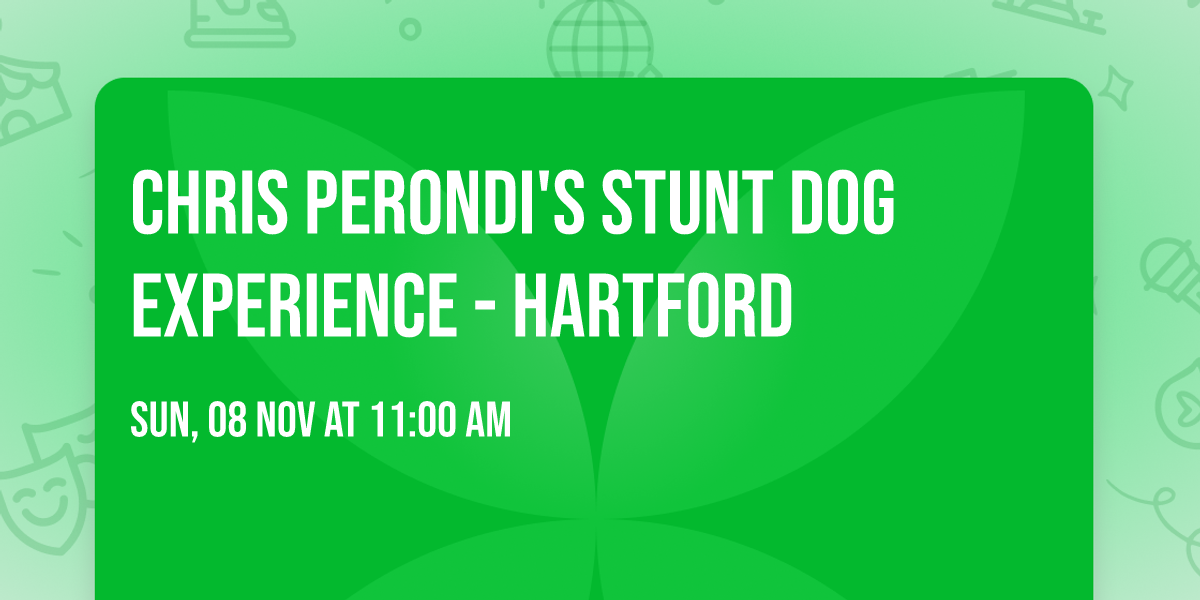 Chris Perondi's Stunt Dog Experience - Hartford