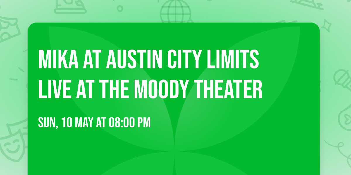 Mika at Austin City Limits Live at The Moody Theater