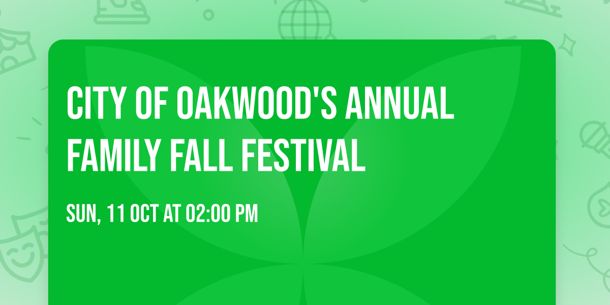 City of Oakwood's Annual Family Fall Festival