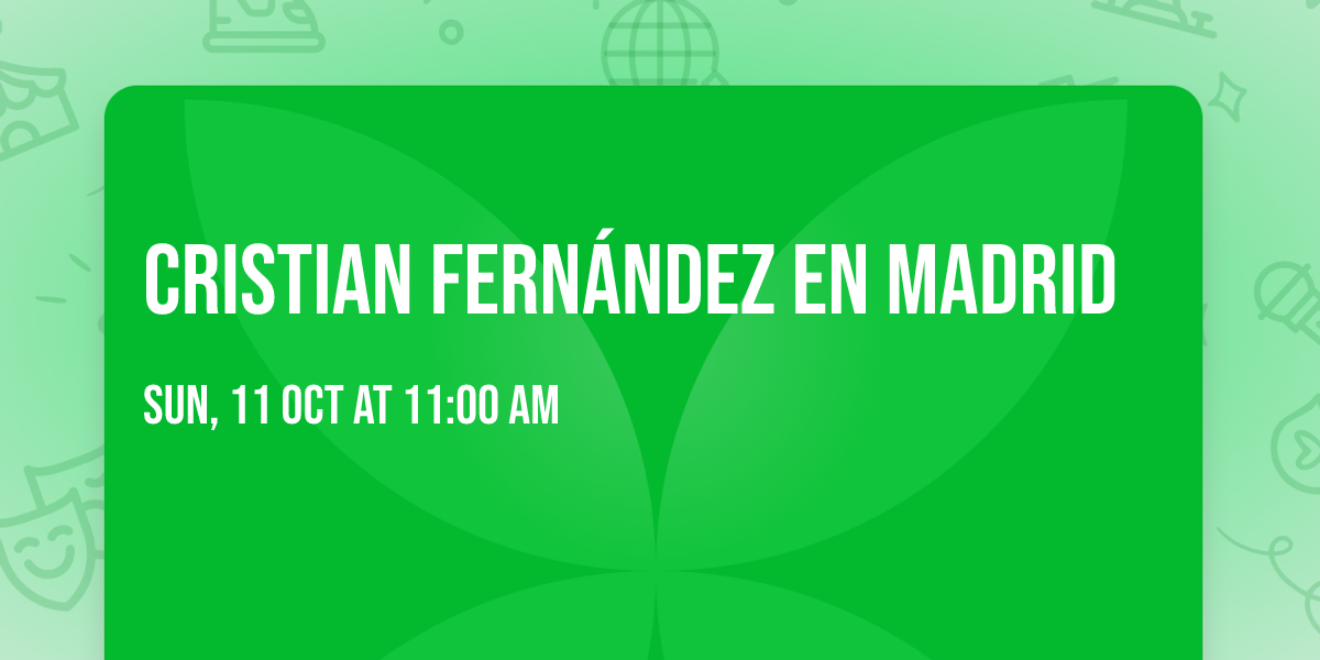 Cristian Fern\u00e1ndez en Madrid