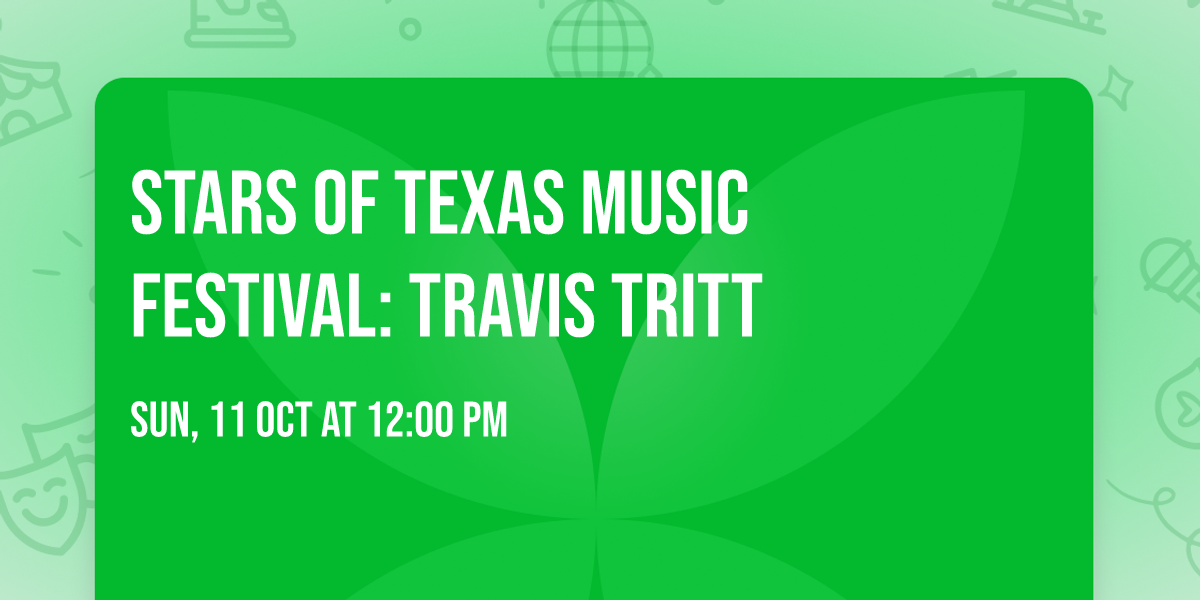 Stars of Texas Music Festival: Travis Tritt
