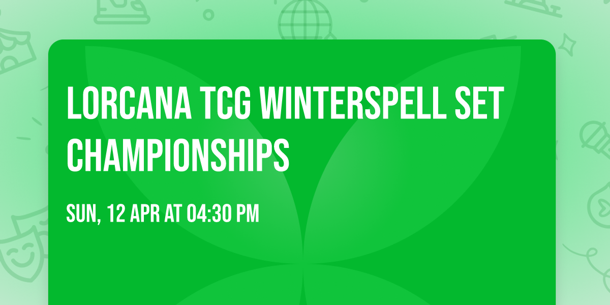 Lorcana TCG Winterspell Set Championships